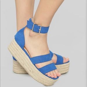 NEW! Blue Sandal Platform